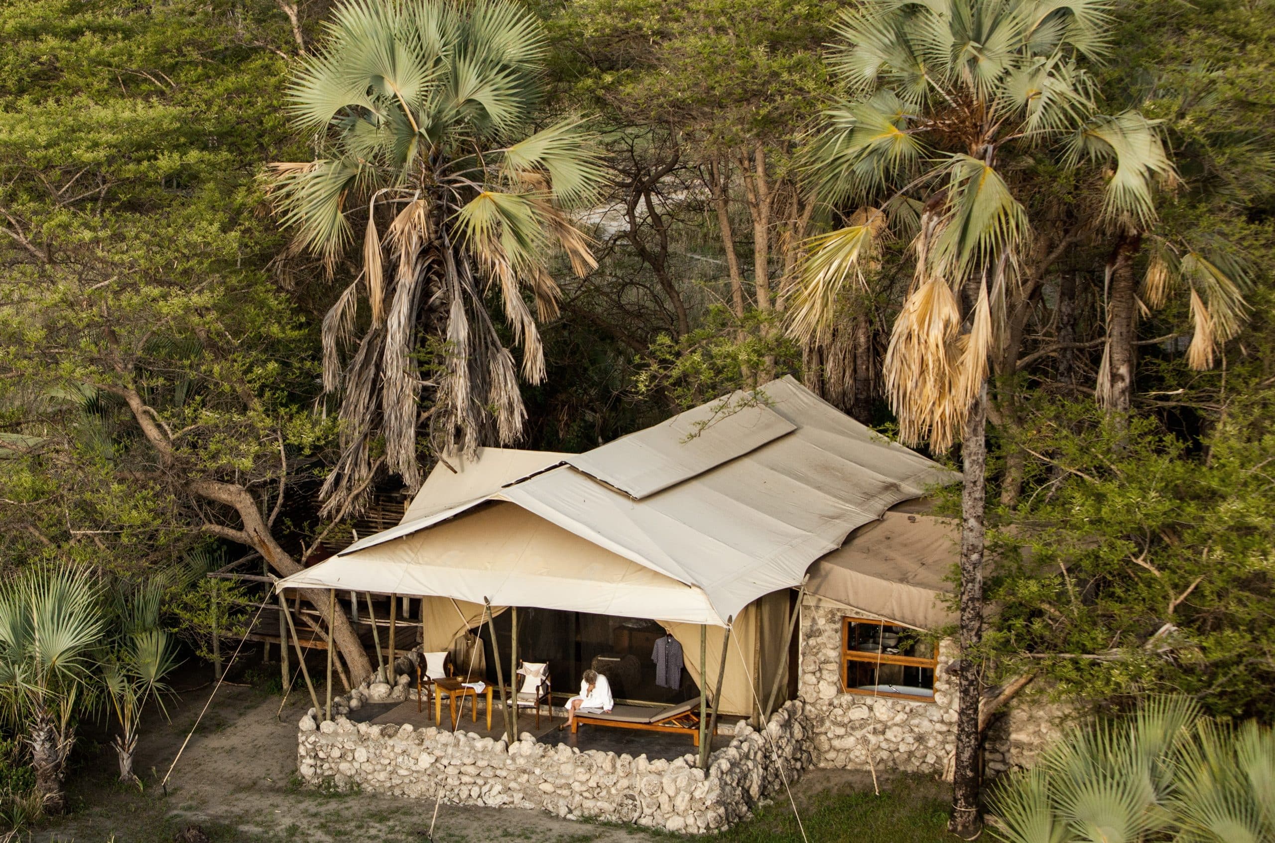 Lodge Tanzanie de l'habitat nomade traditionnel à la chambre haut de gamme