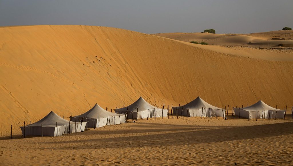 Tents,Among,The,Sand,Dunes,Of,Senegal