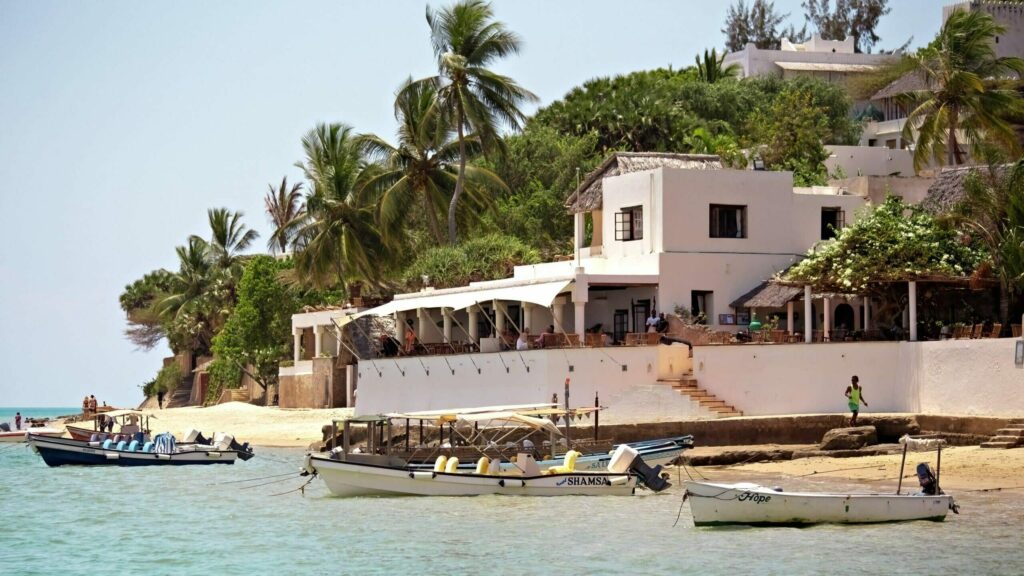 Lamu,,Kenya, ,February,2021:,Shore,View,Of,Shela,Town