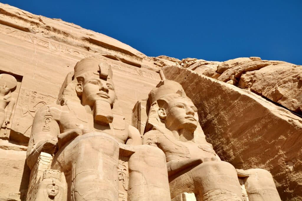 Temple d'Abou Simbel en Égypte.