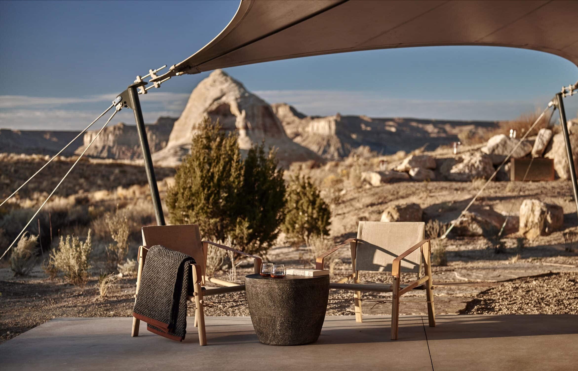 Amangiri camp sakira etats unis terrasse