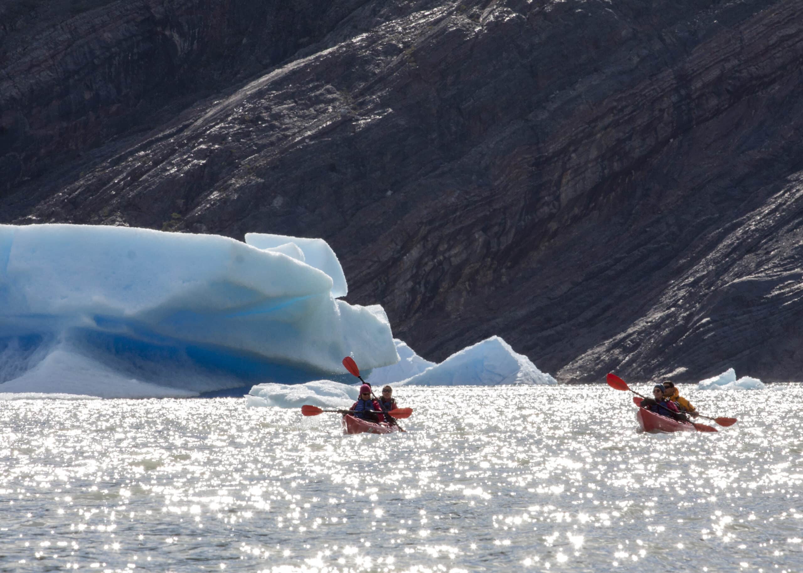 Kayak en Patagonie à Awasi Patagonia, Chili.