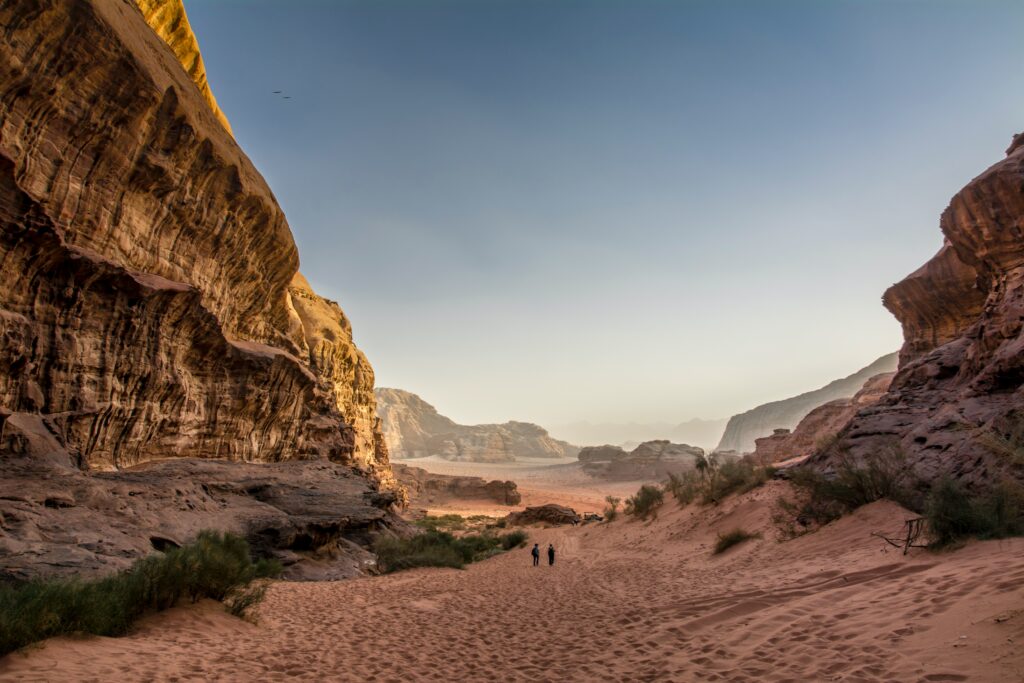 Desert wadi rum jordanie