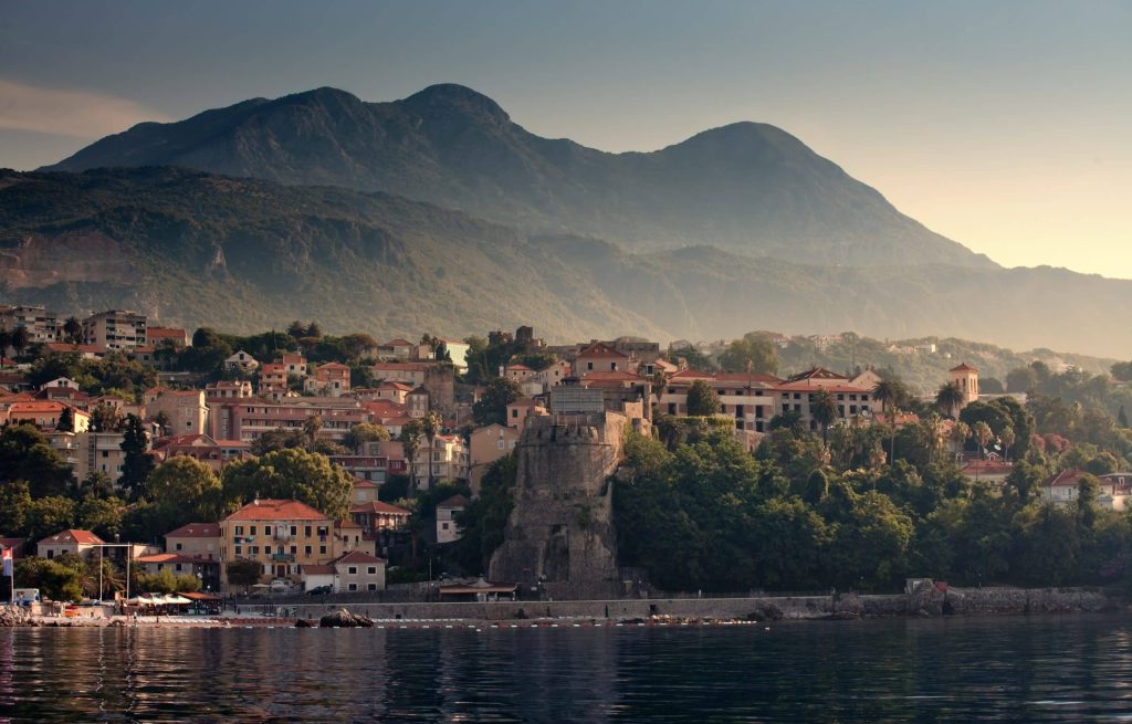 Herceg,Novi, ,Coastal,Town,In,Montenegro,Located,At,The