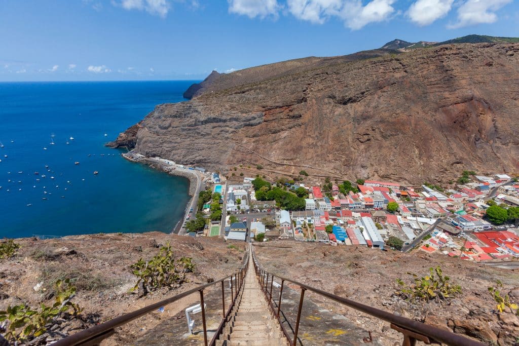 Steep,Jacobs,Ladder,In,Jamestown,,Capital,Of,St.,Helena,Island,