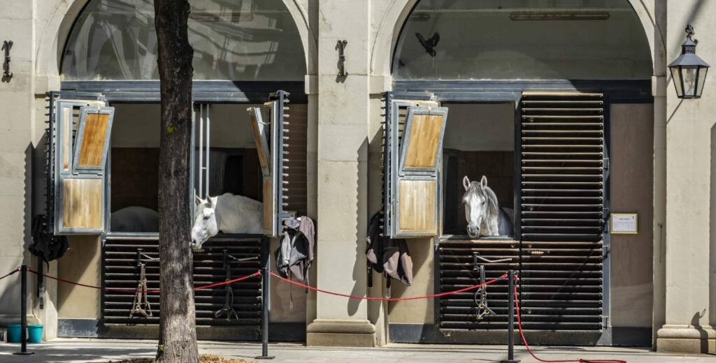 Vienna,,Austria, ,May,7,,2016:,Stables,In,Spanish,Horse