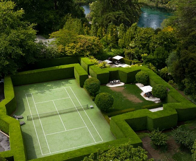 Huka lodge Nouvelle Zélande tennis