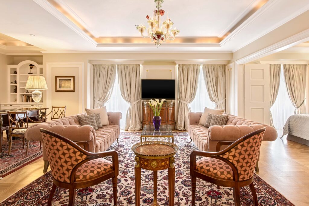 Suite du King George Hotel en Grèce.