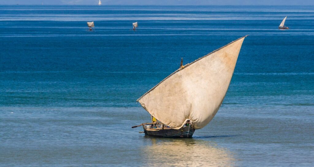 Traditional,Sailboat,Near,Nosy,Be,Island,In,Northern,Madagascar