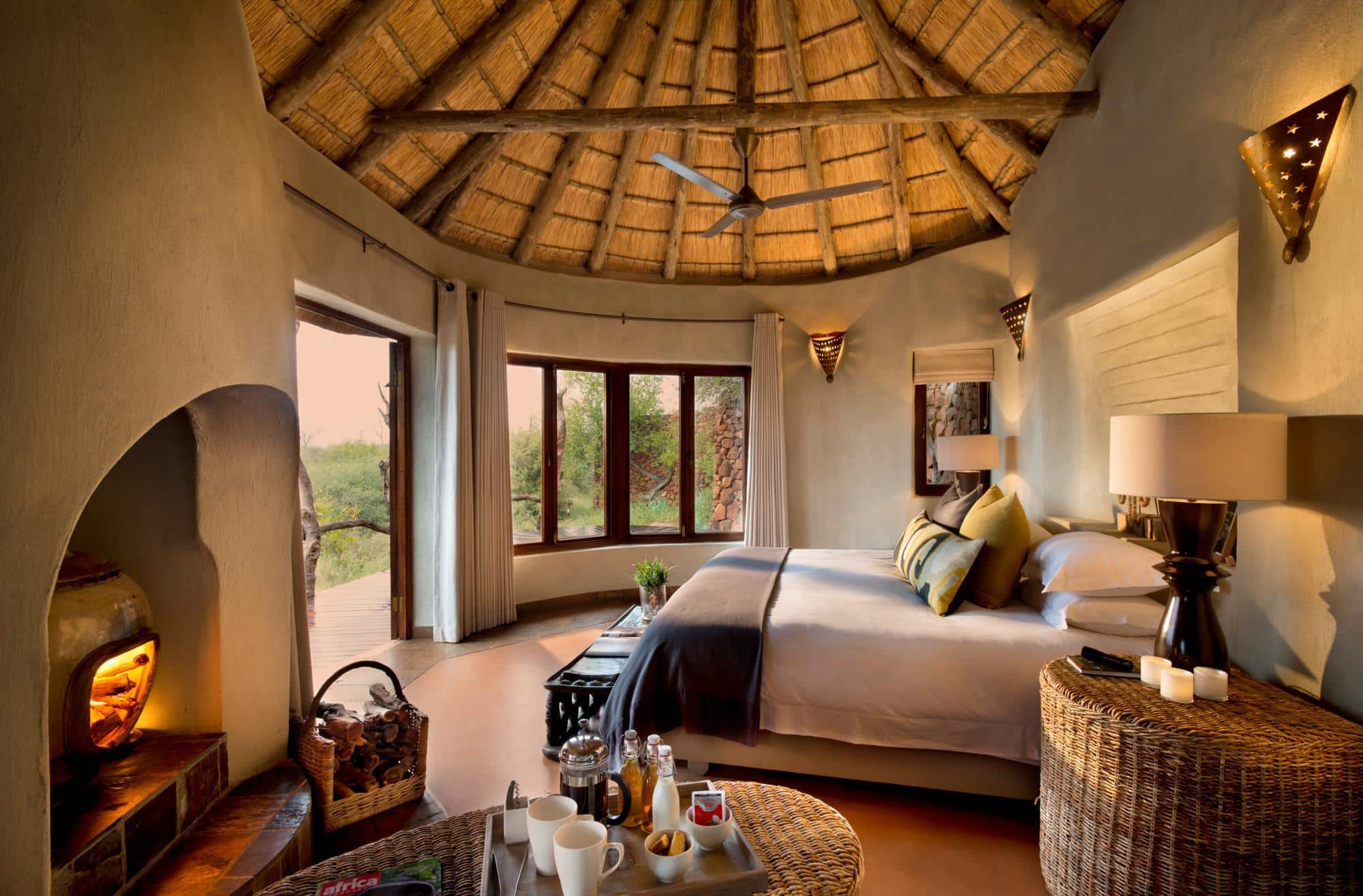 Chambre numéro 2 au Madikwe Safari Lodge en Afrique du Sud.