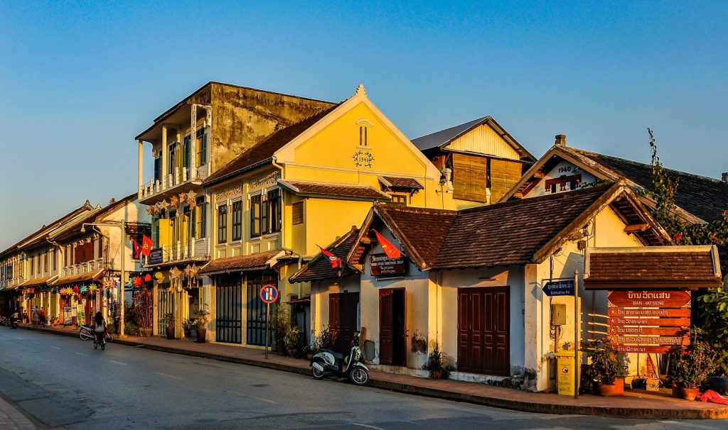 Luang,Prabang,,Laos, ,January,7,,2013:,French,Colonial,Houses