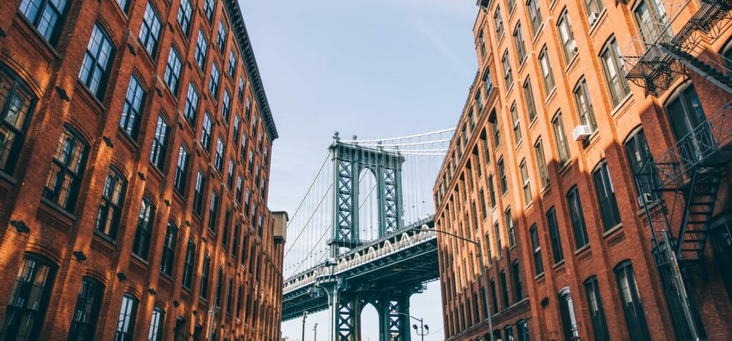 Manhattan Bridge Brooklyn Street New York États Unis