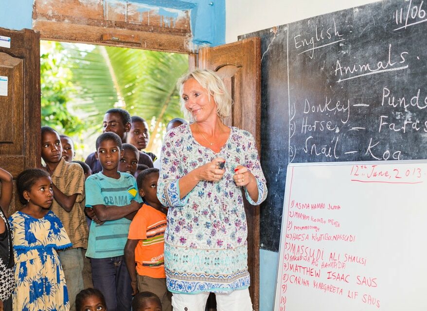 Manta resort pemba school enfants