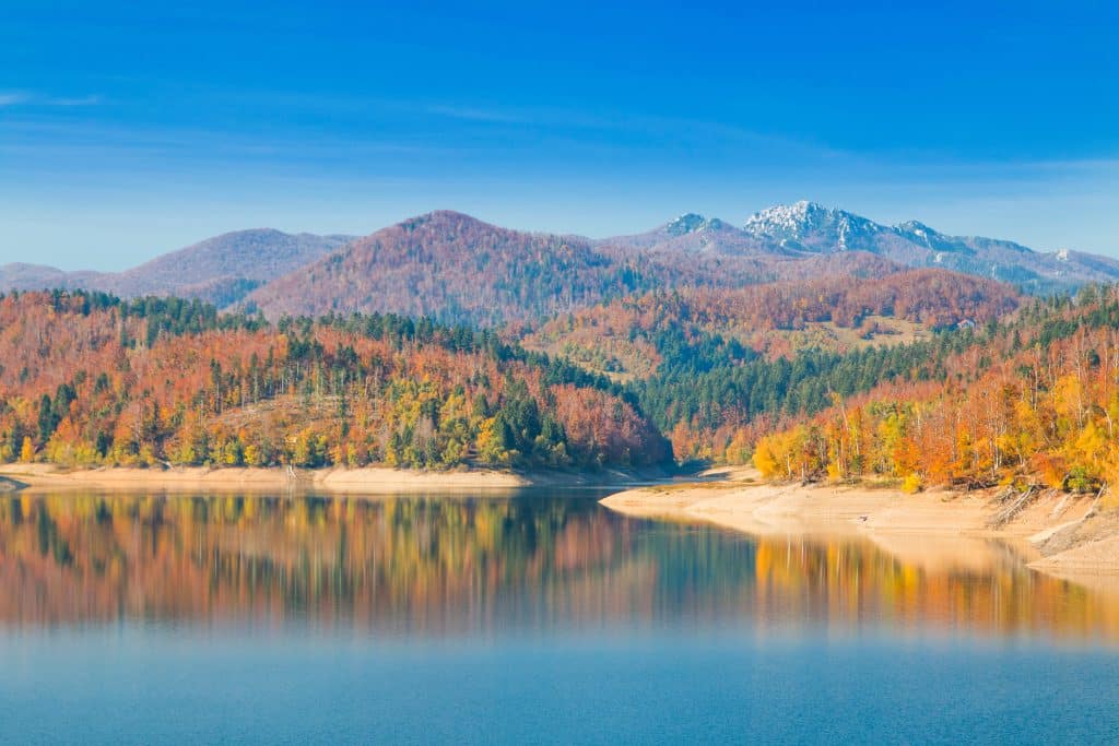 Panoramic,View,Of,Lokvarsko,Lake,,Beautiful,Colorful,Mountain,Autumn,Landscape,