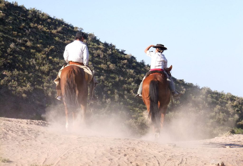 Randonnée à cheval en Patagonie, en Argentine.