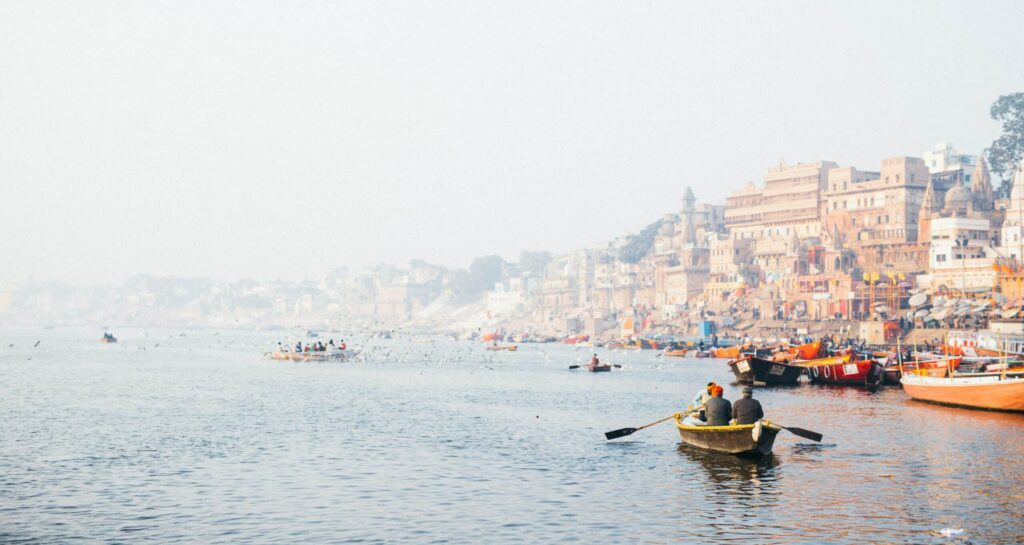 Rives du Gange Varanasi Inde du nord
