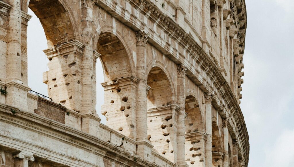 Ruines colisée rome capitale Italie