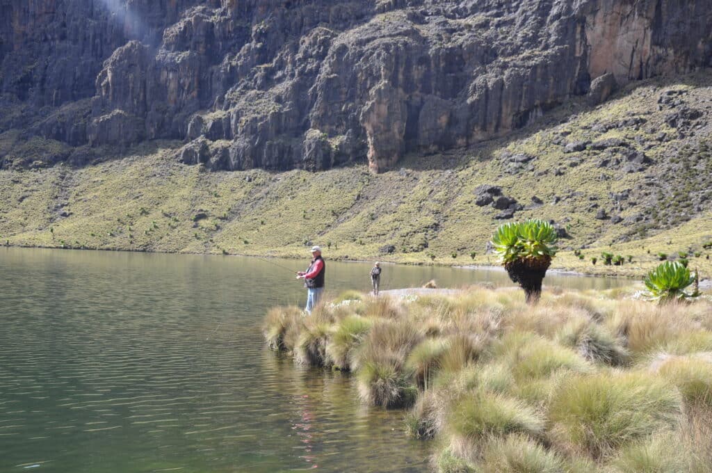 Rutundu log cabins Fly Fishing Mt kenyaJPG