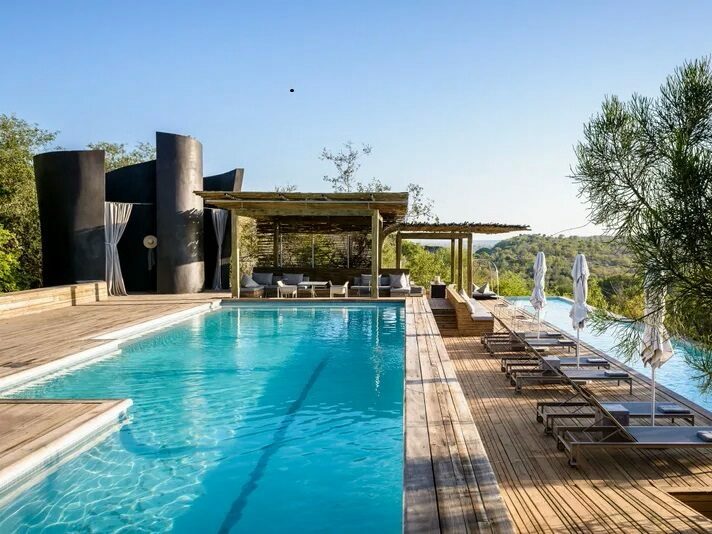 Piscine du Singita lebombo lodge en Afrique du sud