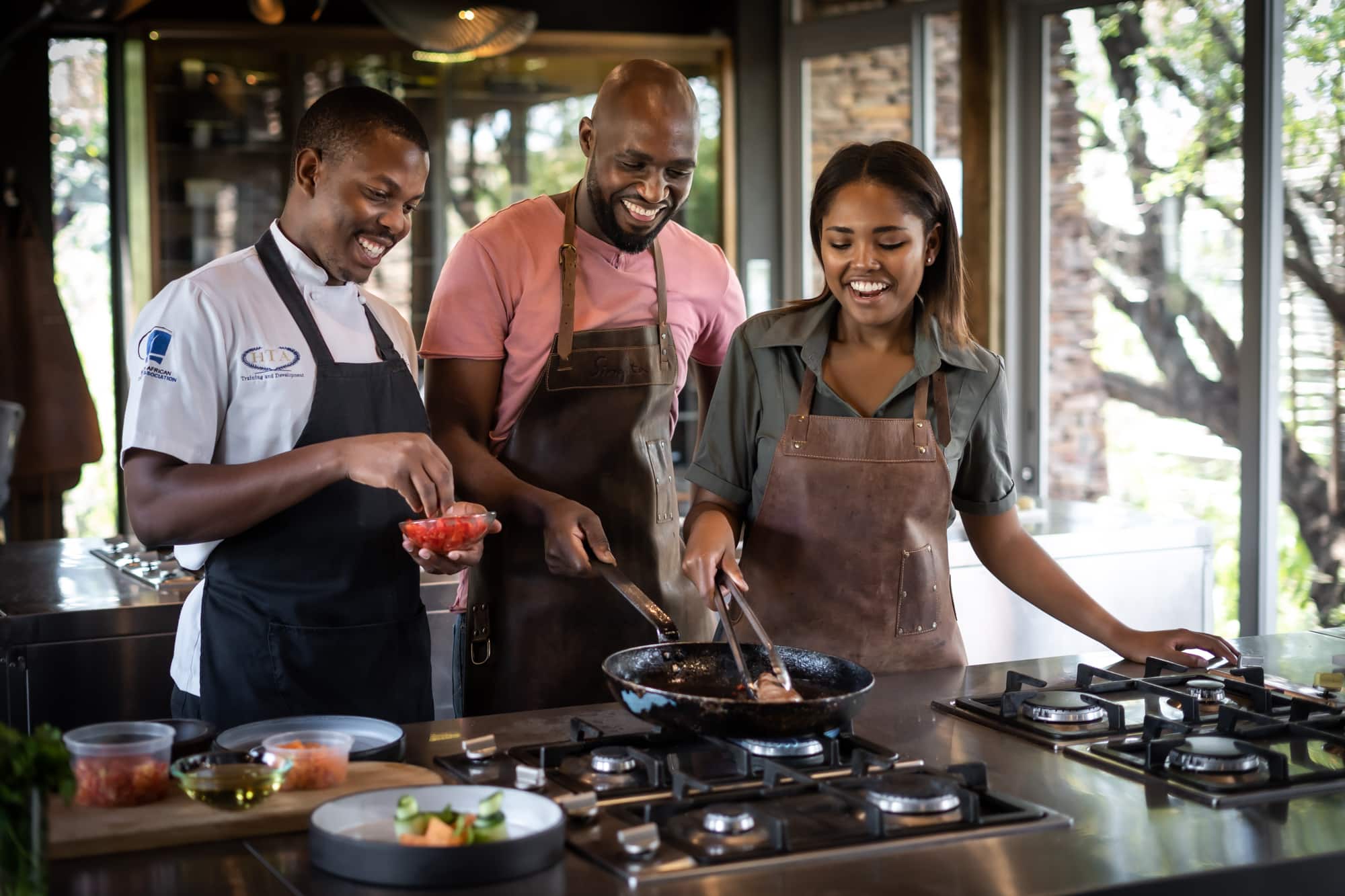 Cours de cuisine au Singita lebombo lodge en Afrique du Sud