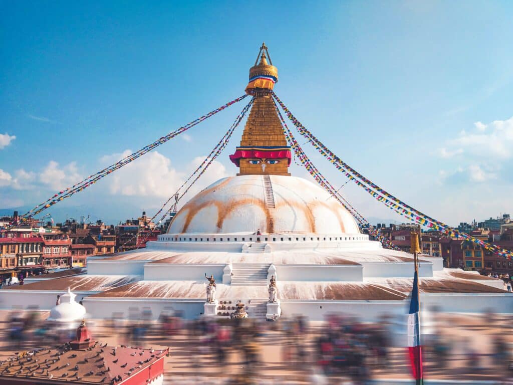 Temple pélerinage Boudhanath Kathmandu Népal