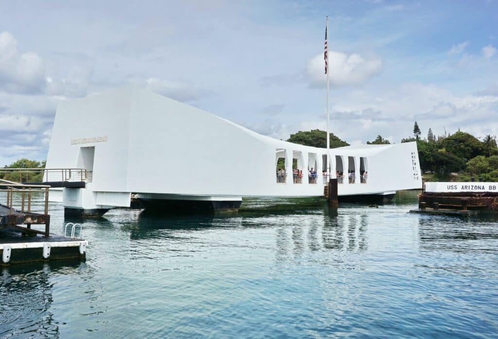 Uss Arizona Pearl Harbour memorial Hawai Honolulu