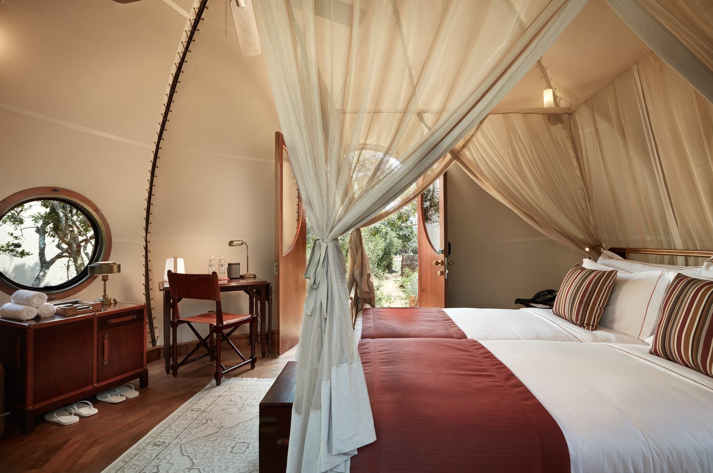 Wild Coast Tented Lodge   bedroom