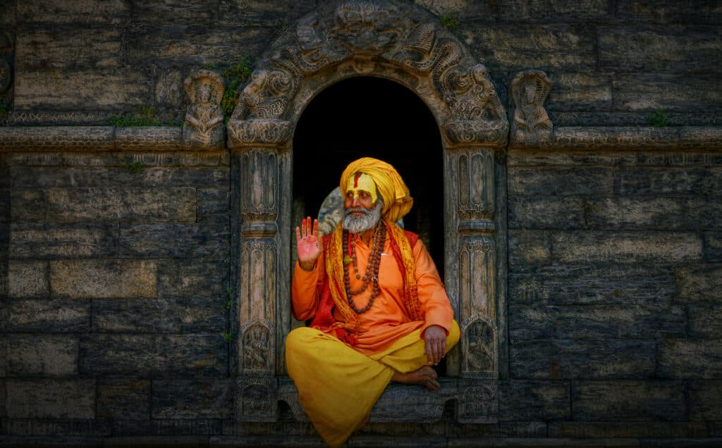 Kathmandu,,Nepal, ,March,22,2017:,Yogi,In,Pashupatinath,Nepal