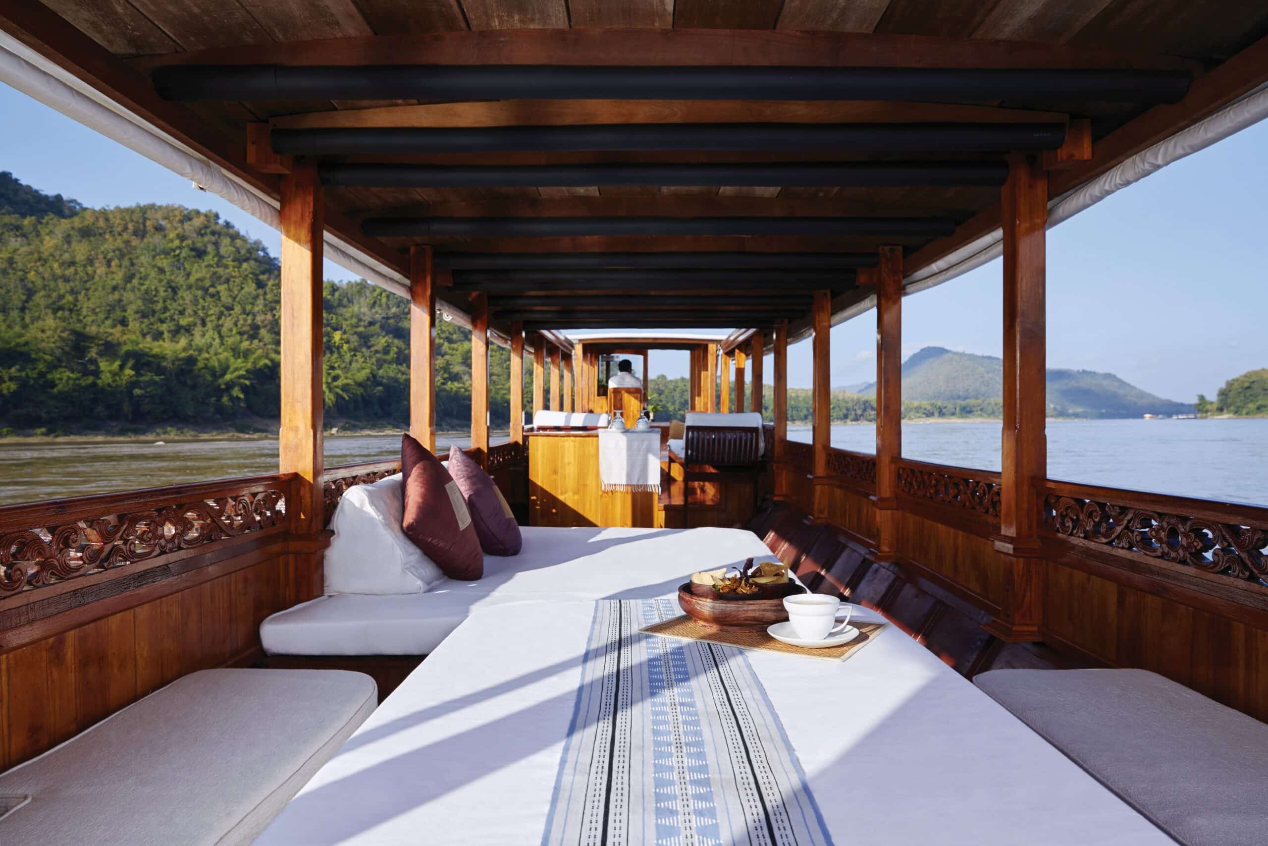 activité bateau Belmond Residence Phou Vao Laos