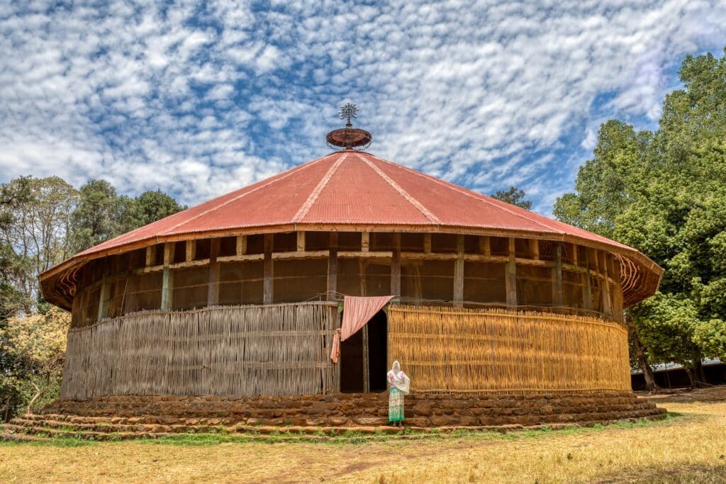 Ancien monastère d'Ura Kidane Mihret fondé sur une île du lac Tana en Ethiopie.