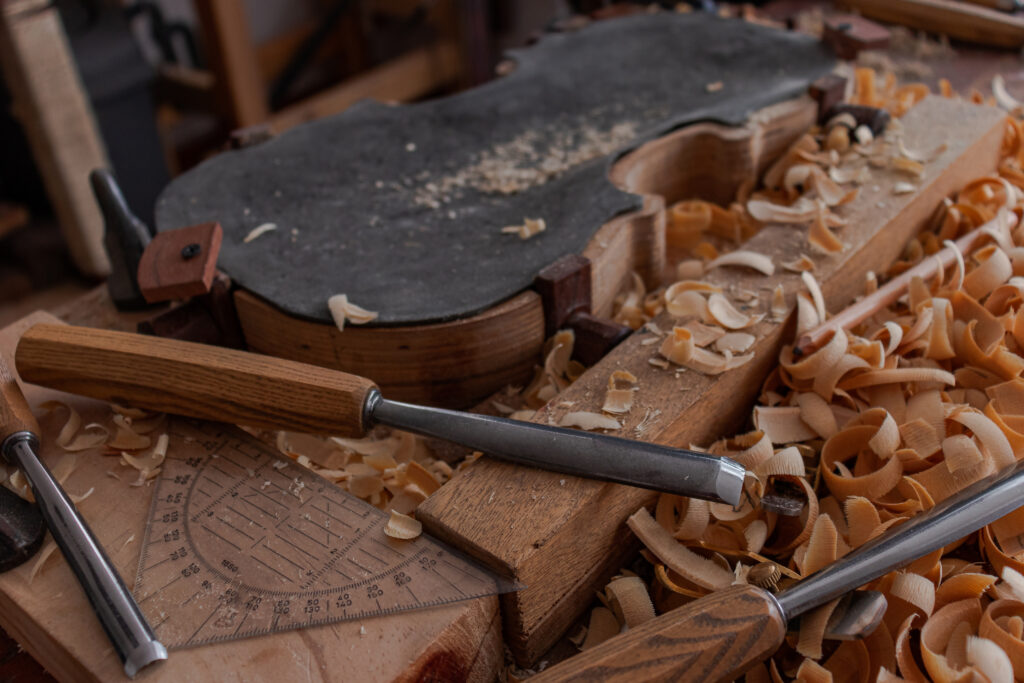 Luthier's,Workshop,Where,Luthier,Use,Many,Tools,To,Works,For