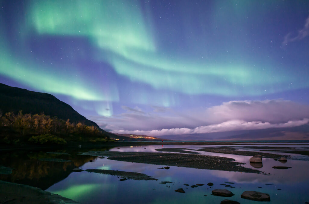 Northern,Lights,Background,In,Abisko,National,Park,In,Sweden