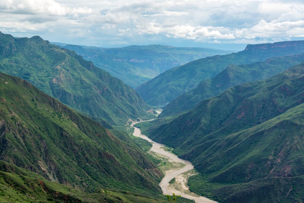 canyon de chicamocha vu du ciel colombie