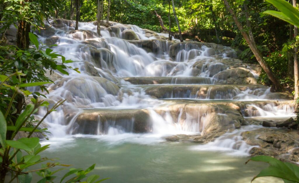 cascades jungle Dunn River Jamaïque