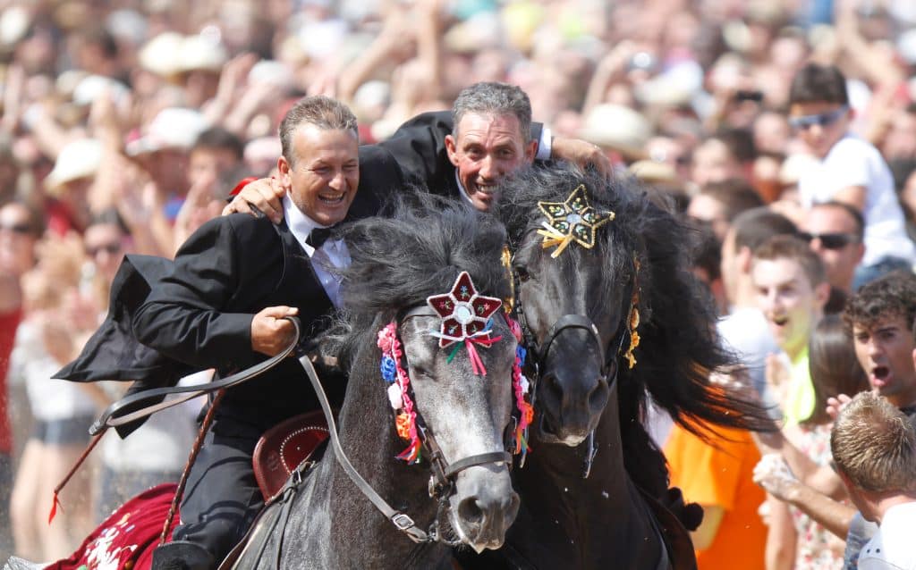 Ciutadella,,Minorca,/,Spain, ,June,24,,2012:,Riders,Relatives