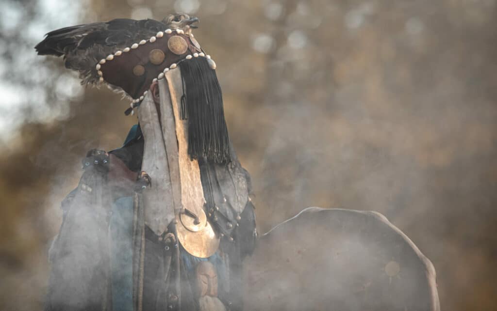 Cérémonie chamanique traditionnelle en Mongolie.