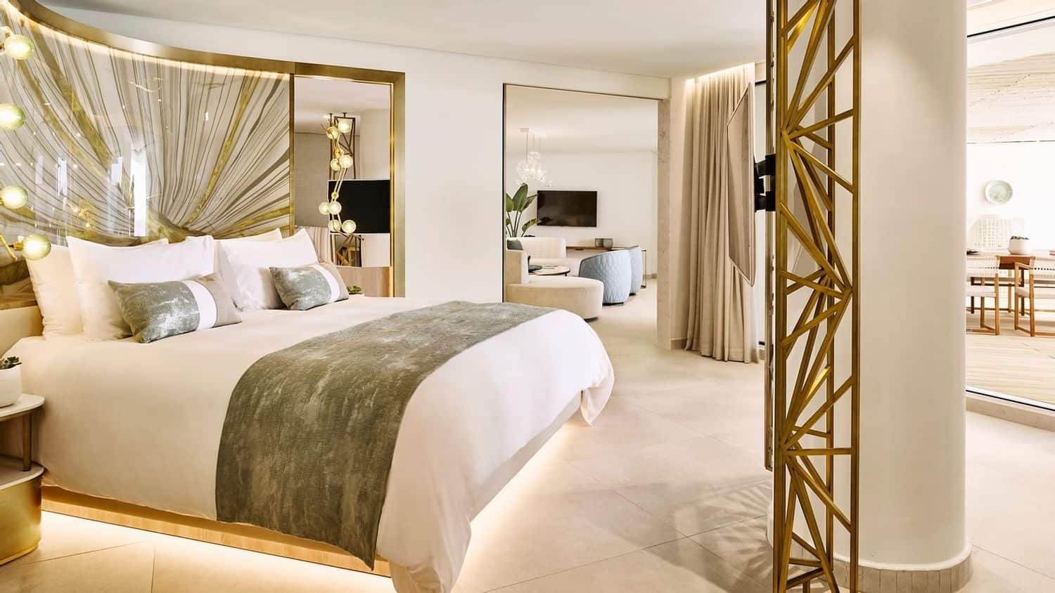 chambre de la suite royale du Nobu Hotel Ibiza