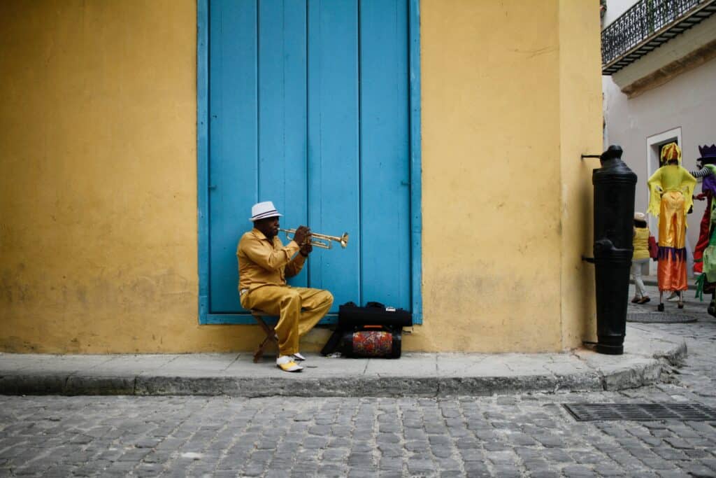 concert de rue trompette Trinidad Cuba