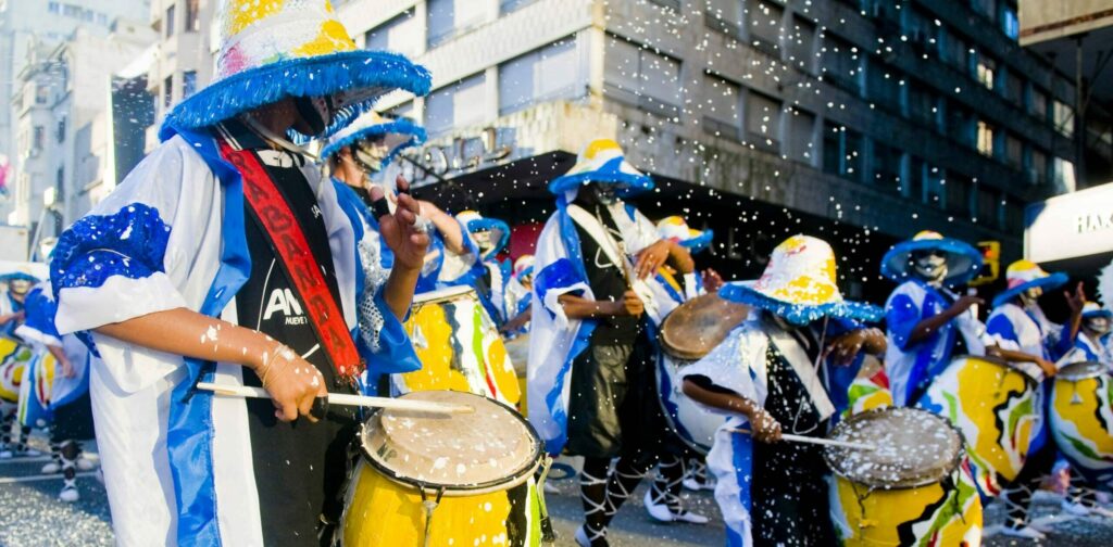 Montevideo, ,Feb,1:,Candombe,Drummers,Perform,In,The,Annual