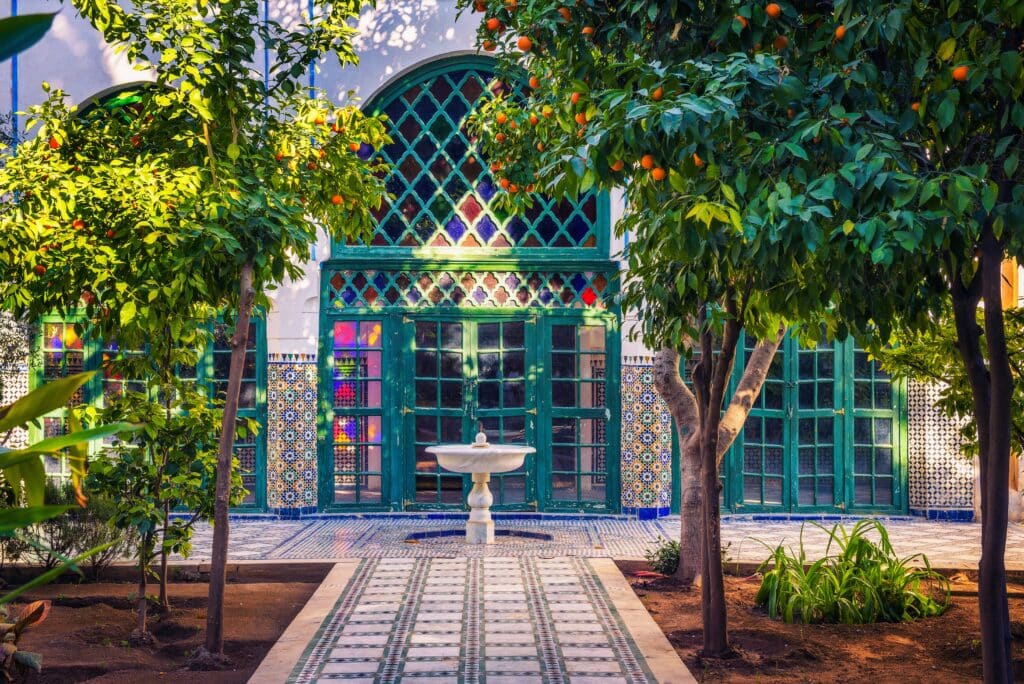 façade Villa Oasis Jardin Majorelle Marrakech Maroc