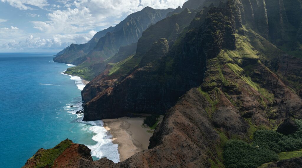 falaises abruptes cote napali hawai