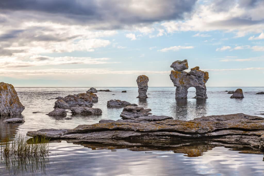 Raukar,On,Gotland,,Sweden.