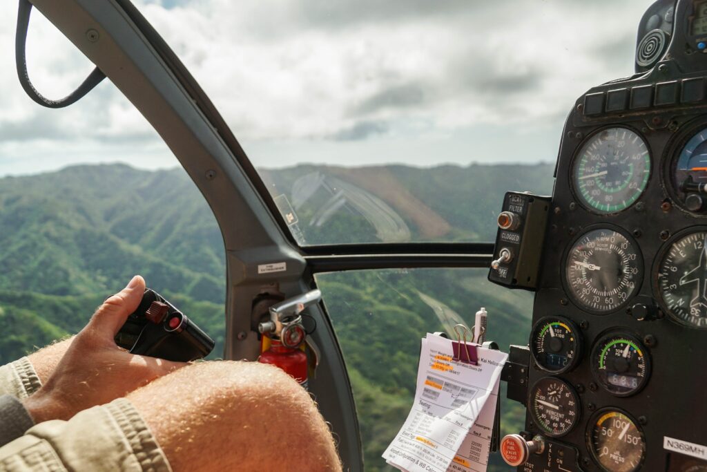hawai vue du ciel helicoptere ile de kauai
