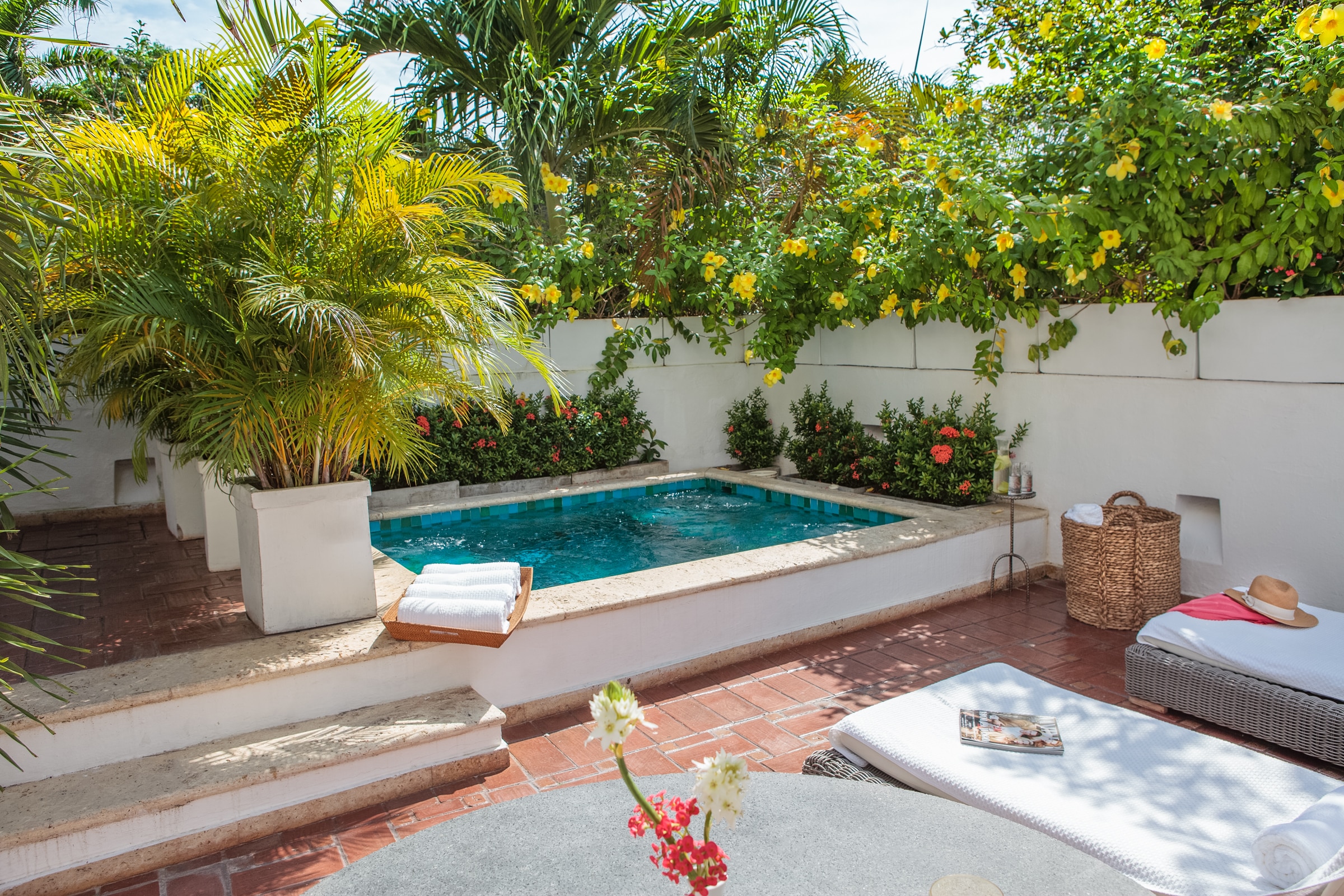 hotel de luxe colombie casa san agustin piscine