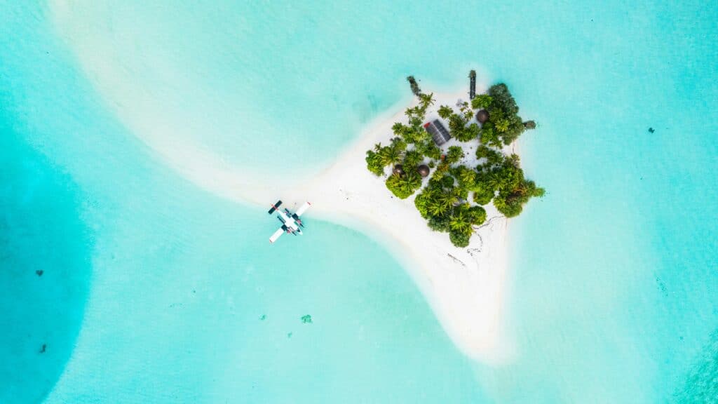 hydravion inter iles atolls Maldives