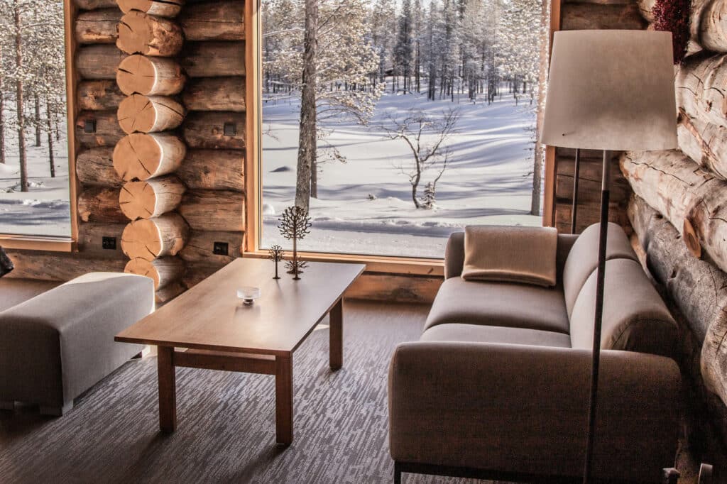 javri hotel laponie finlande chambre