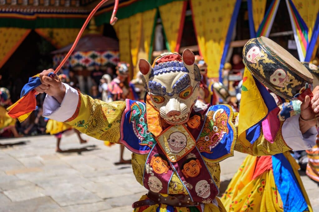 masque traditionnel histoire bhoutan