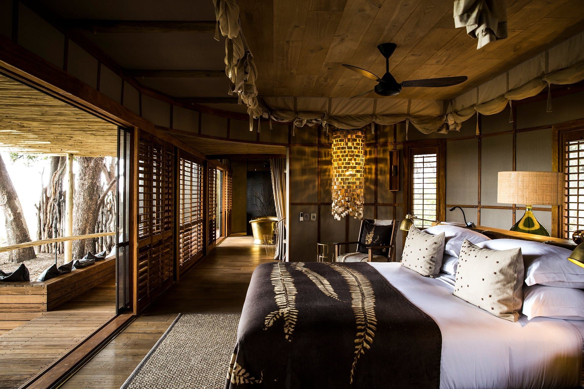 Chambre du Mombo et Little Mombo Wilderness au Botswana.