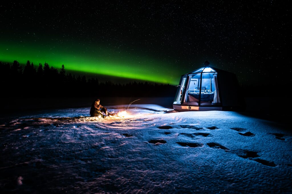 nuit dans igloo Ranua laponie finlandaise