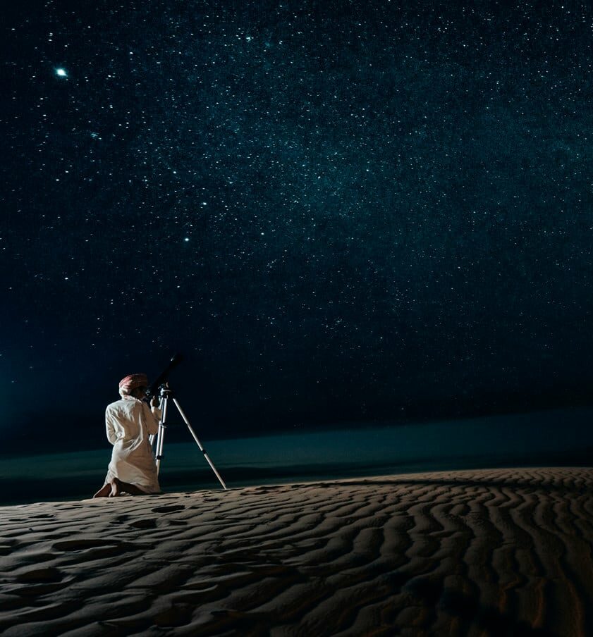 observation ciel étoilé camp prive desert dubai